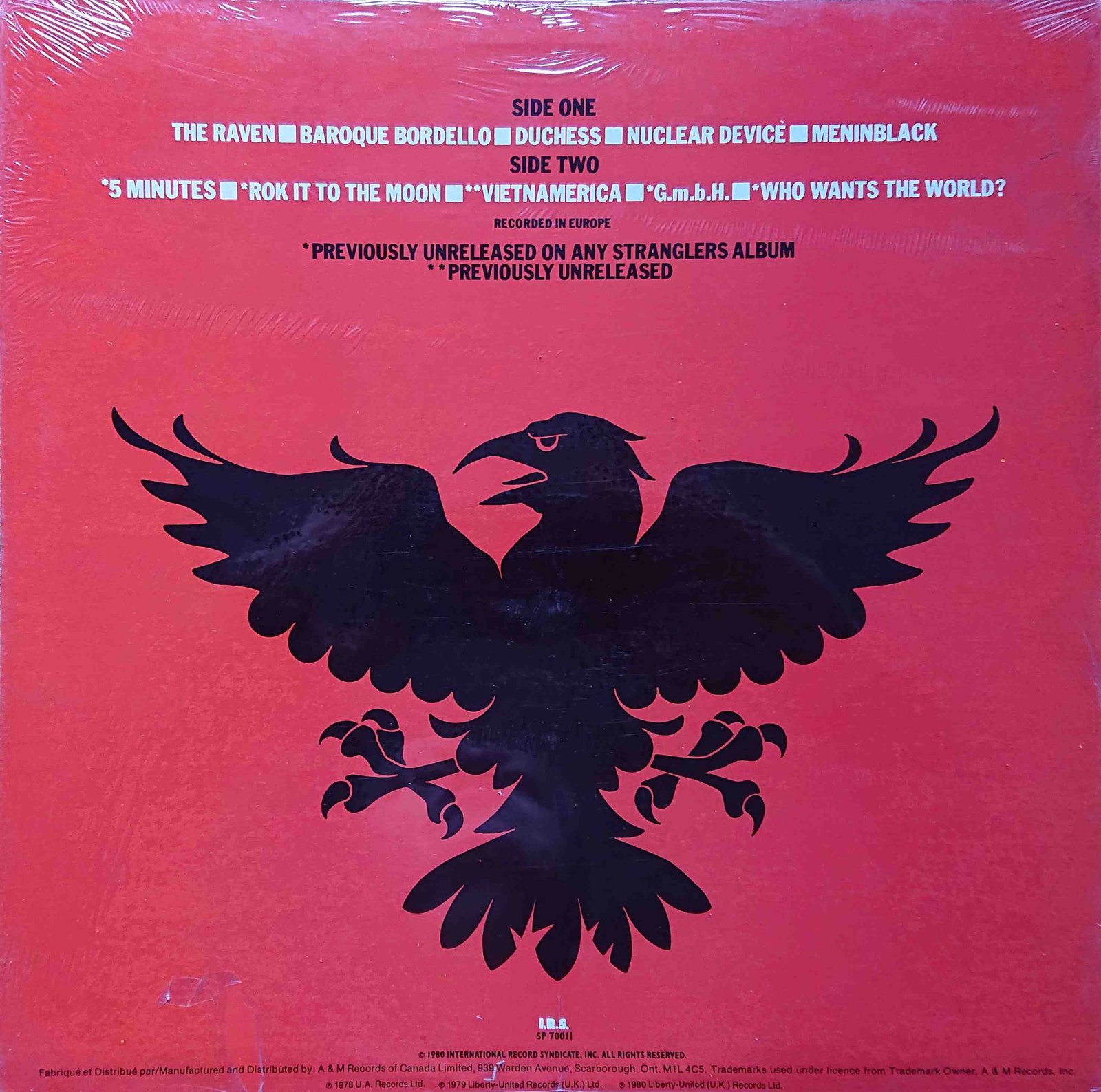 Back cover of SP 70011